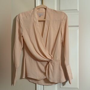 Light Pink long sleeve blouse size xs